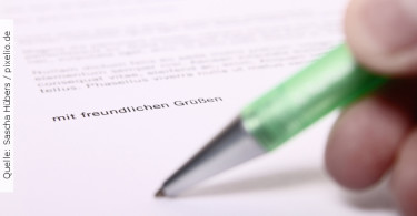 Anschreiben; Quelle: Sascha Hübers/pixelio.de